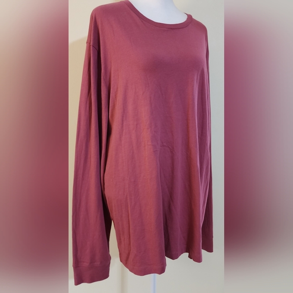 J Crew Light Plum Long Sleeve T-Shirt Size XL - Picture 1 of 6